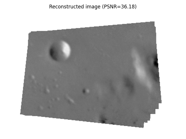 Reconstructed image (PSNR=36.18)